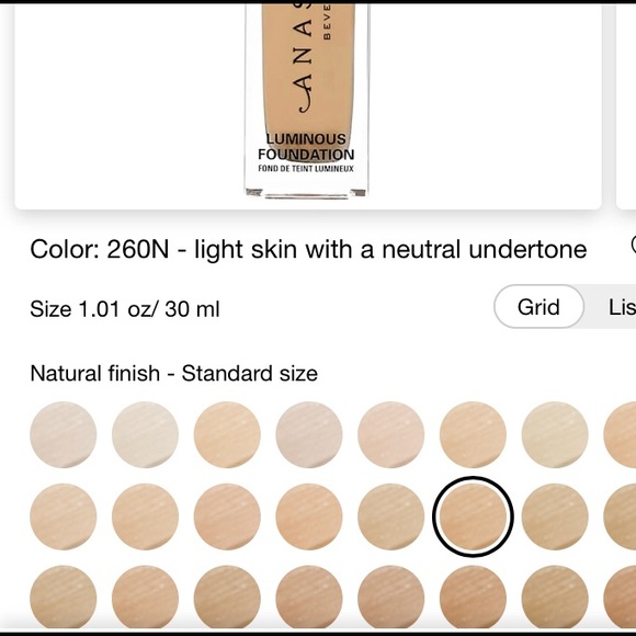 NIB Anastasia Luminous Foundation- 260N Light - Picture 8 of 8